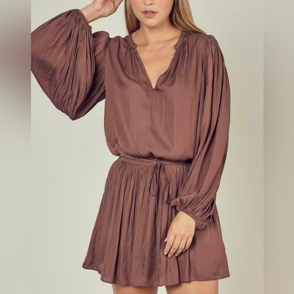 Balloon sleeve mini Dress